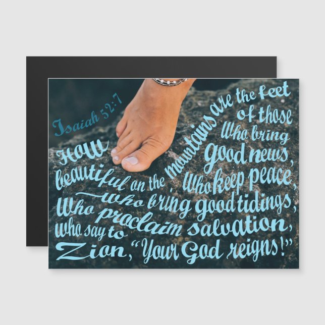 How beautiful the feet inspirational quote (Front/Back)