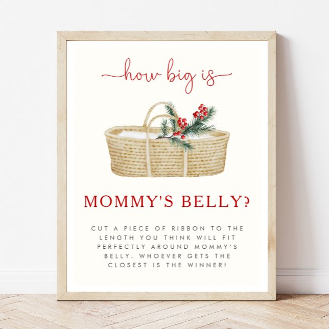 How Big is Mummy's Belly Baby Shower Game Sign (Creator Uploaded)