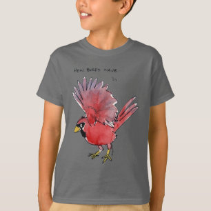 How Birds Wave Cardinal T-Shirt
