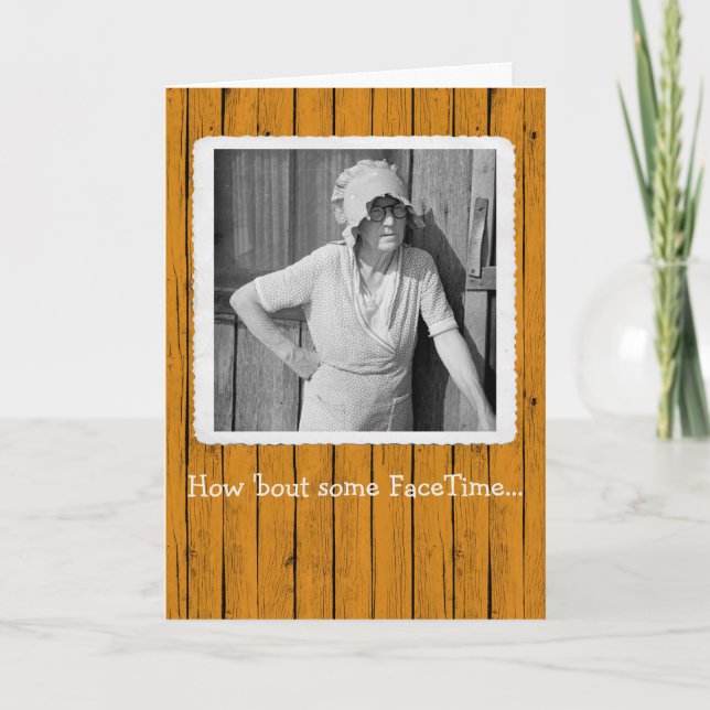 How 'Bout Some FaceTime Anniversary Card (Front)