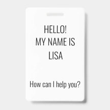 How can I help? Badge