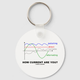 How Current Are You? (Various Currents Physics) Key Ring