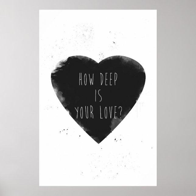 how deep is your love poster (Front)