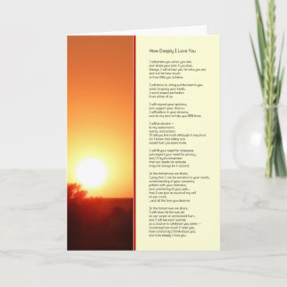 How Deeply I Love You... Card