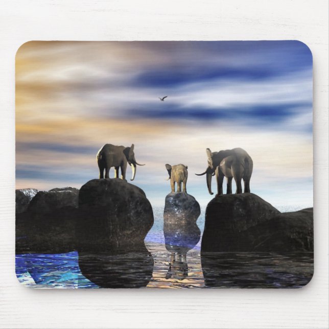 how did he get there, fred? mouse mat (Front)