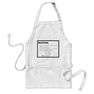 How Do I Love Thee Bacon Apron for Men or Women