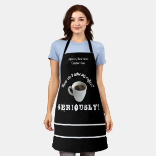 How Do I Take My Coffee? All-Over Print Apron