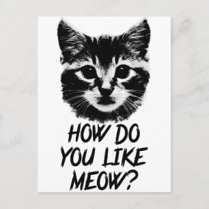 How Do You Like Meow Postcard