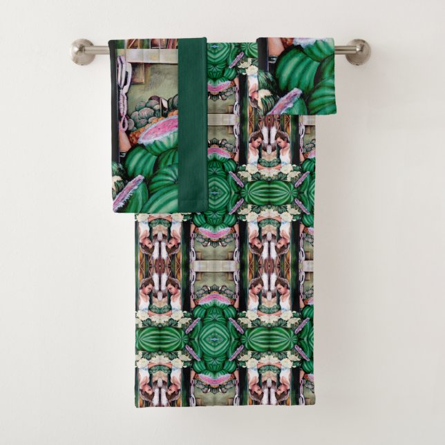 How do You Like those Melons? Budapest Bath Towel Set (Insitu)
