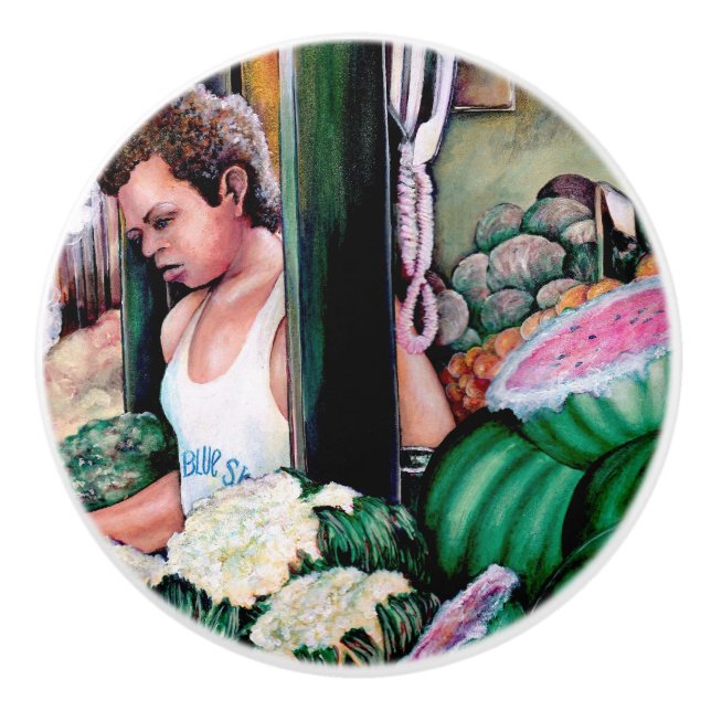 How Do You Like those Melons? Ceramic Knob (Front)