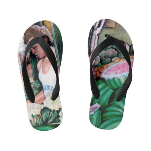 How Do You Like those Melons? Kid's Flip Flops