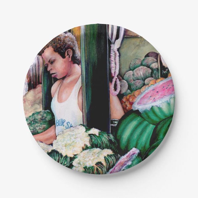 How Do You Like those Melons? Paper Plate (Front)