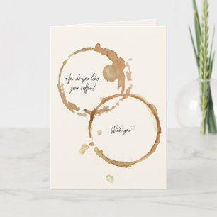 How Do You Like Your Coffee Folded Card