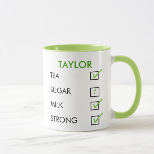 How do you like your tea personalised checkbox mug