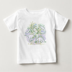 How do you say Dinosaurs baby t-shirt