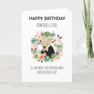 How Does It Feel Funny Birthday Holiday Card