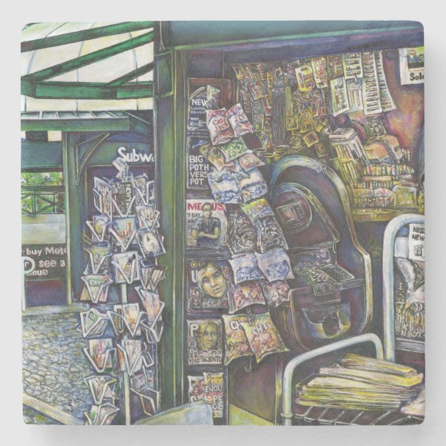 How Does One Image, Unimaginative? Stone Coaster (Front)