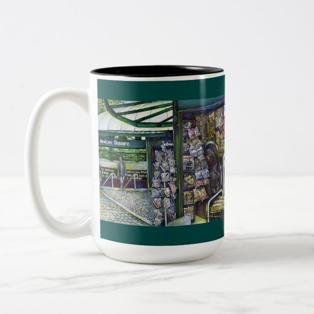 How Does One Image, Unimaginative? Two-Tone Coffee Mug (Left)