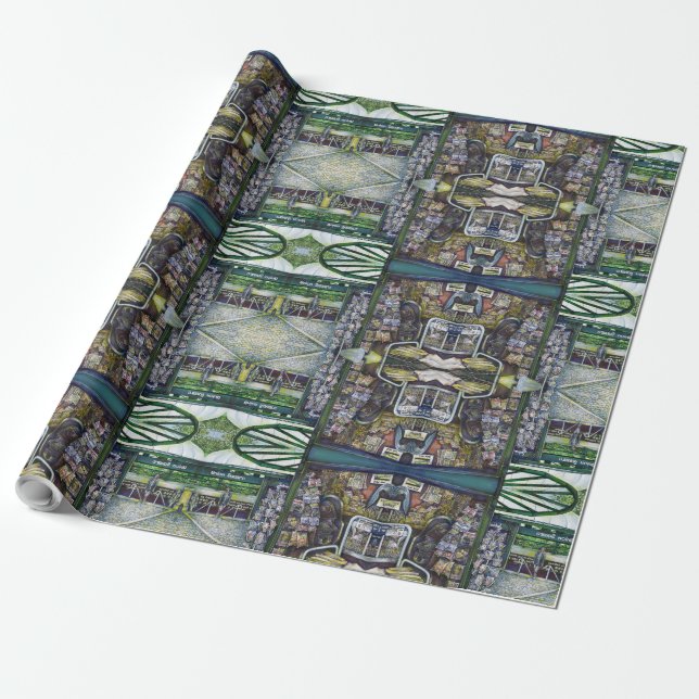 How Does One Image, Unimaginative? Wrapping Paper (Unrolled)