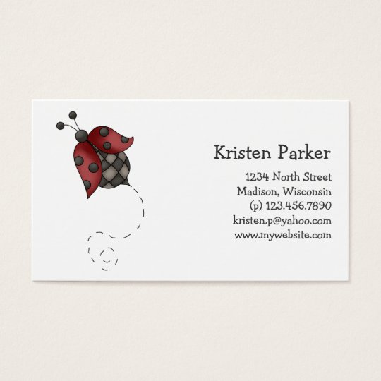 How Does Your Garden Grow · Ladybug Business Card