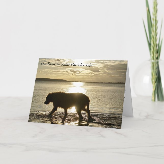 How Dogs Inspired St. Patrick Card (Front)