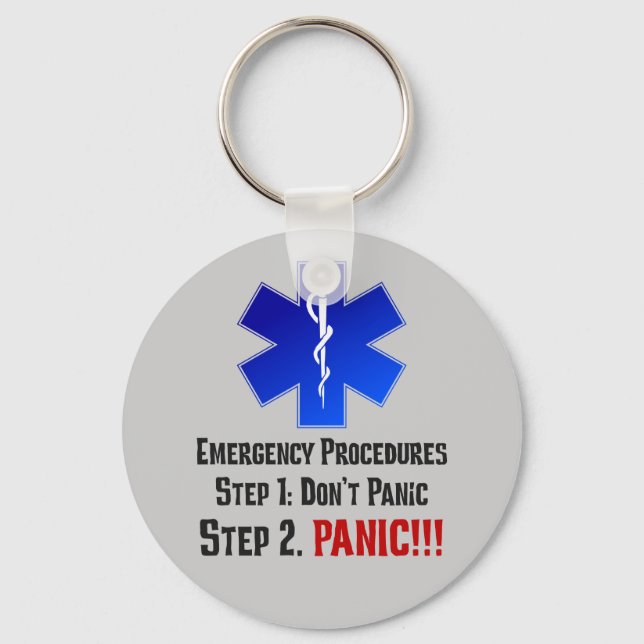 How EMTs Respond to Your Emergency Key Ring (Front)