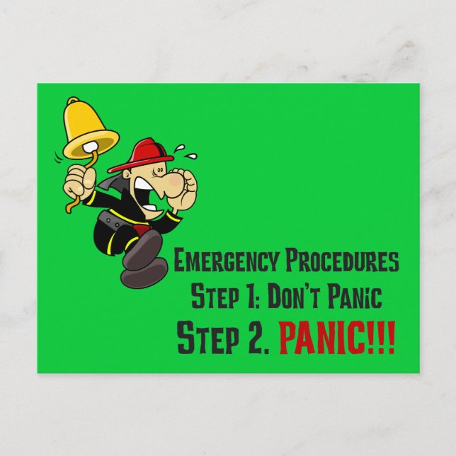 How Firefighters Respond to Your Emergency Postcard (Front)