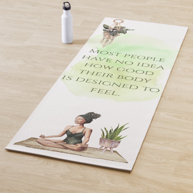 How Good Watercolor Yoga Mat (In Situ)