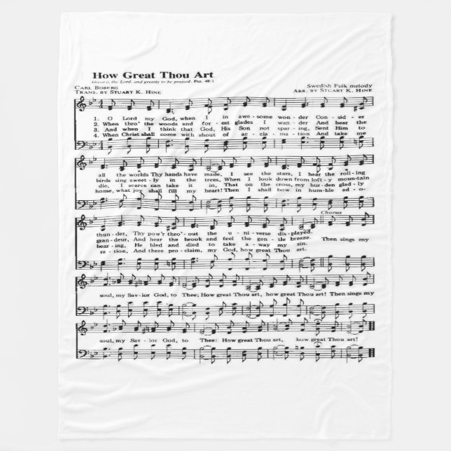 How Great Thou Art Blanket (Front)