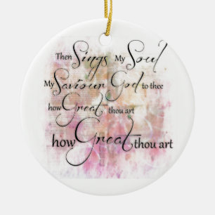 How great thou art ceramic tree decoration