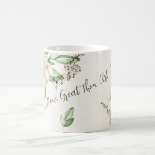 How Great Thou Art Elegant Magnolia Coffee Mug