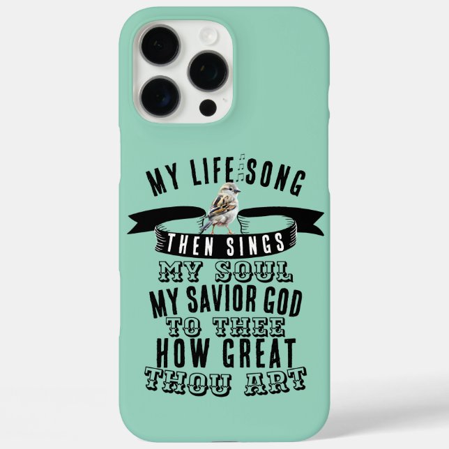How Great Thou Art Hymn Cute Sparrow Bird Case-Mate iPhone Case (Back)