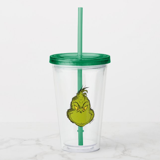 How Grinch Stole Christmas Classic Grinch Acrylic Tumbler (Front)