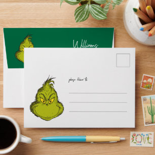 How Grinch Stole Christmas Classic Grinch Envelope