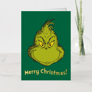 How Grinch Stole Christmas Classic Grinch Foil Greeting Card