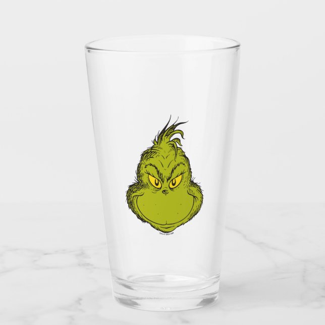 How Grinch Stole Christmas Classic Grinch Glass (Front)