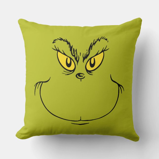How Grinch Stole Christmas Face Cushion (Front)