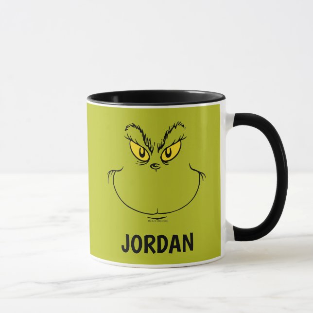 How Grinch Stole Christmas Face - Custom Mug (Right)