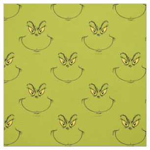 How Grinch Stole Christmas Face Fabric