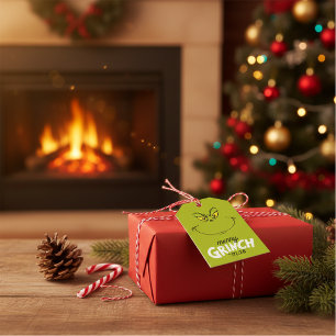 How Grinch Stole Christmas Face Gift Tags