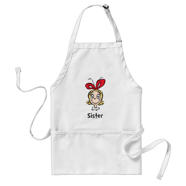 How Grinch Stole Christmas | Grinch Sister Standard Apron (Front)