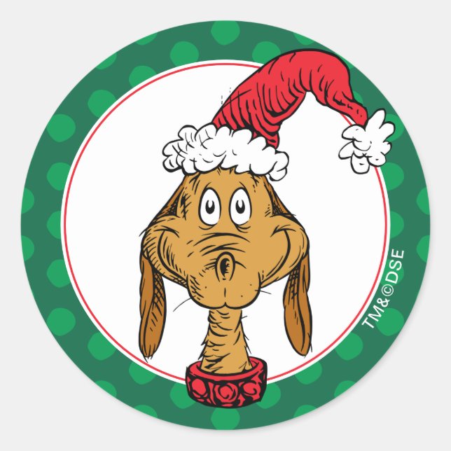 How Grinch Stole Christmas | Max is Nice Classic Round Sticker (Front)