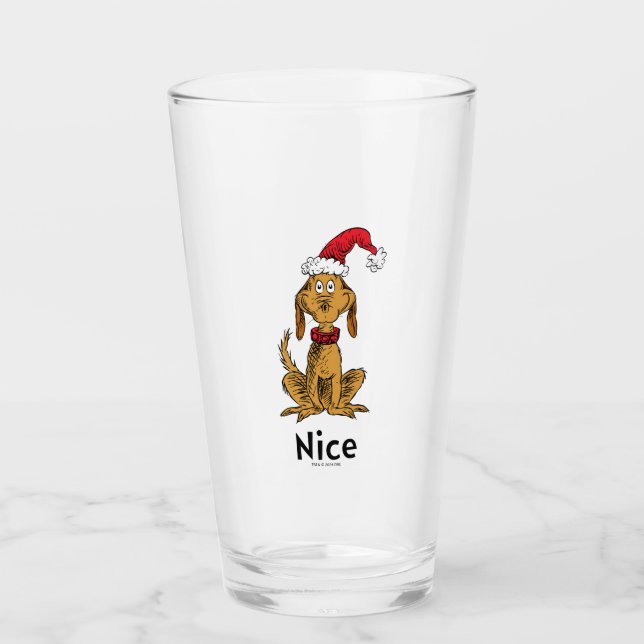 How Grinch Stole Christmas | Max is Nice Glass (Front)