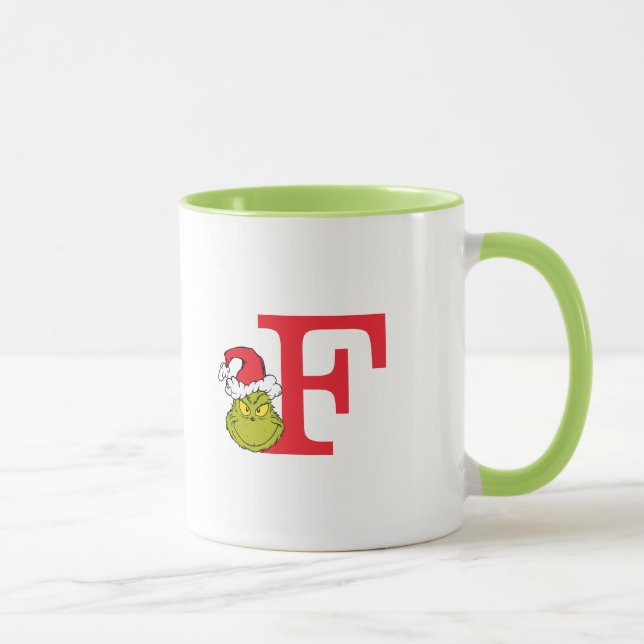How Grinch Stole Christmas | Monogram F Mug (Right)