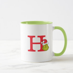 How Grinch Stole Christmas   Monogram H Mug