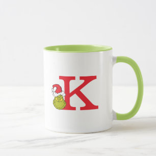 How Grinch Stole Christmas   Monogram K Mug