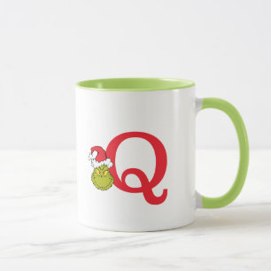 How Grinch Stole Christmas Monogram Q Mug