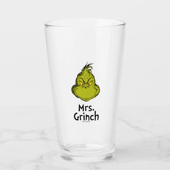 How Grinch Stole Christmas | Mrs. Grinch Glass (Front)