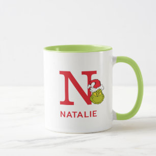 How Grinch Stole Christmas   Name & Monogram N Mug