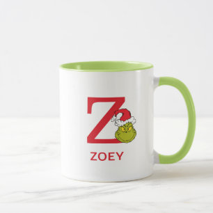 How Grinch Stole Christmas   Name & Monogram Z Mug